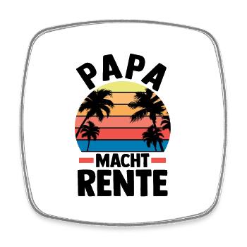 Urlaub Urlauber Vater Papa - Viereckiger Kühlschrankmagnet - Weiß - Vorne
