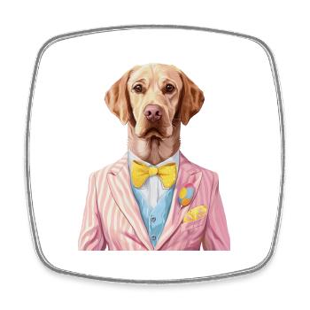 Labrador Retriever - Viereckiger Kühlschrankmagnet - Weiß - Vorne