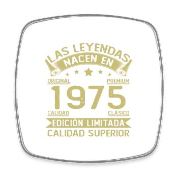 Born in 1975 Vintage Retro Anniversary - Square fridge magnet - white - Front