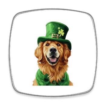 Golden Retriever - Viereckiger Kühlschrankmagnet - Weiß - Vorne