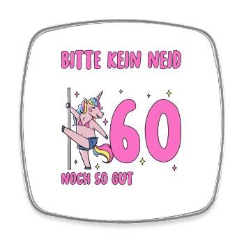 Please No Envy 60 Birthday - Square fridge magnet - white - Front
