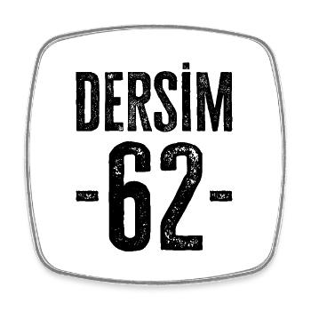 Dersim 62 – Diversity and tradition from Türkiye - Square fridge magnet - white - Front