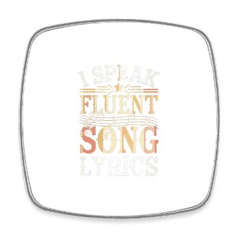 I Speak Fluent Song Lyrics 13 - Viereckiger Kühlschrankmagnet - Weiß - Vorne