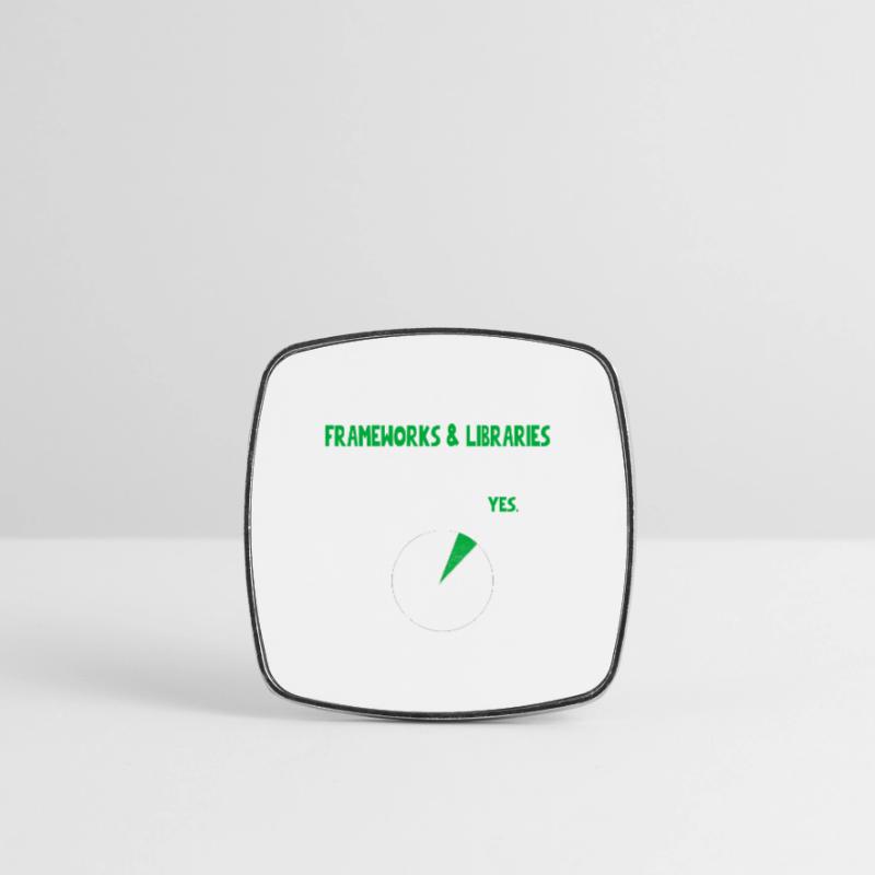 Coder Programmer Will I talk about Funny Quote Hum Square fridge magnet