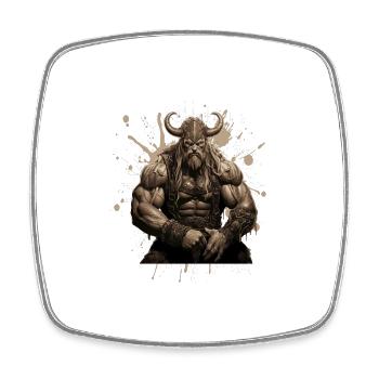 Viking Oding Muscles Bodybuilding - Square fridge magnet - white - Front