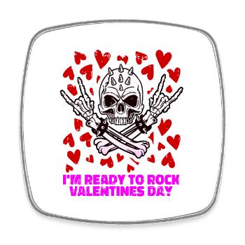 xoxo love you amore Blumen Frauen Valentinstag 14 - Viereckiger Kühlschrankmagnet - Weiß - Vorne