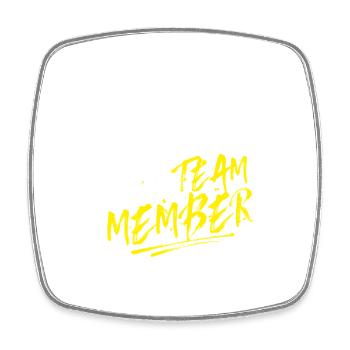 Ibiza 2025 Team - Square fridge magnet - white - Front