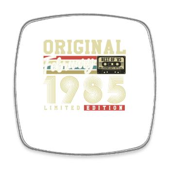 Original Février 1985 Vintage Anniversaire Rétro - Magnet carré - blanc - Devant