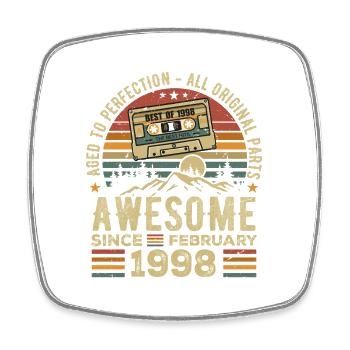 February 1998 Retro 1998 Anniversary February 1998 - Square fridge magnet - white - Front