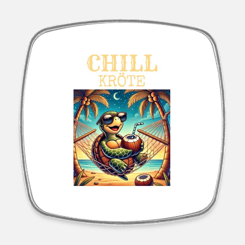 CHILL Toad - Square fridge magnet - white