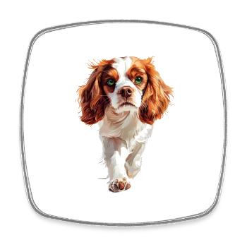 Cavalier King Charles - Viereckiger Kühlschrankmagnet - Weiß - Vorne
