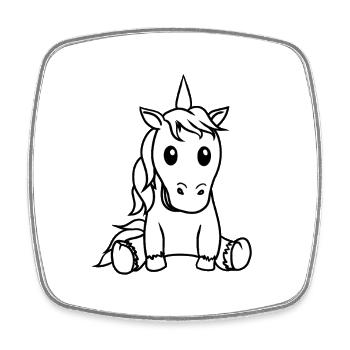 Unicorn Unicorns Mythical Creature Child Children - Square fridge magnet - white - Front