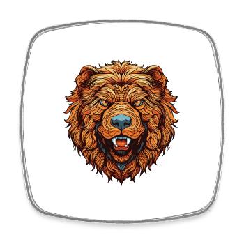 Chow Chow Hund Portrait - Viereckiger Kühlschrankmagnet - Weiß - Vorne
