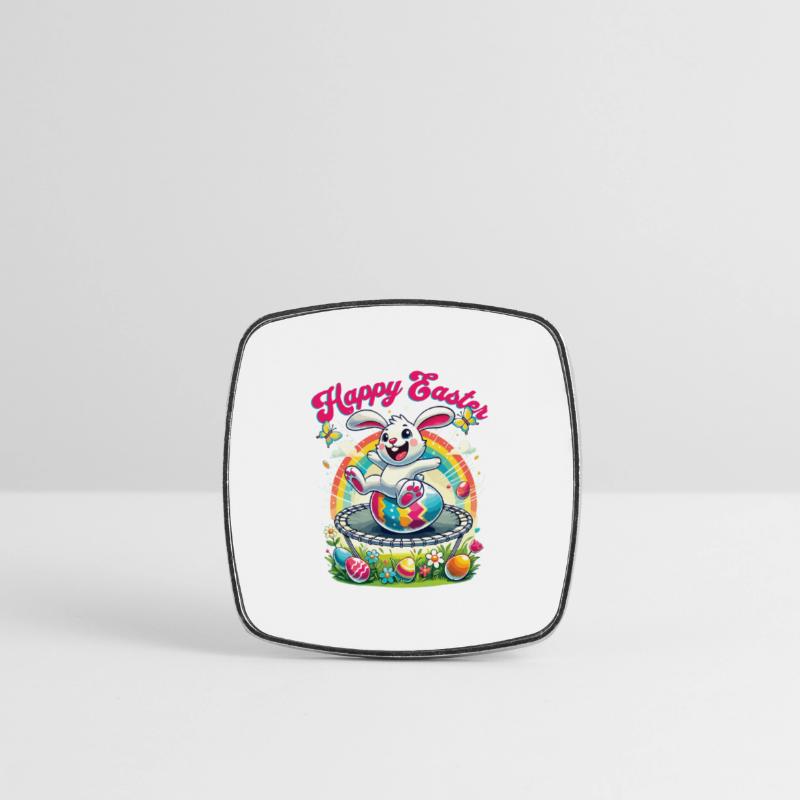 Easter Happy Easter Easter Bunny Easter Egg Spring Square fridge magnet