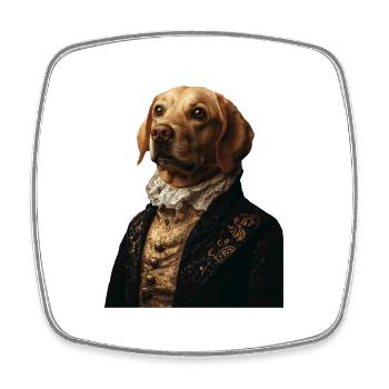 Labrador Retriever - Viereckiger Kühlschrankmagnet - Weiß - Vorne