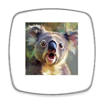 Koala - Viereckiger Kühlschrankmagnet - Weiß - Vorne
