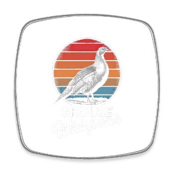 Auerhahn - Viereckiger Kühlschrankmagnet - Weiß - Vorne