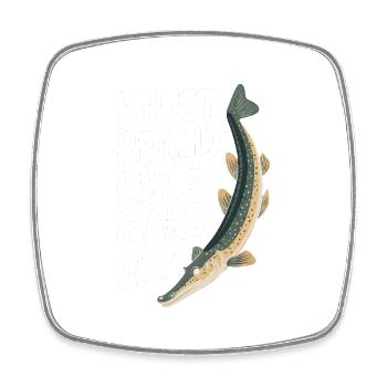 Gar - Viereckiger Kühlschrankmagnet - Weiß - Vorne