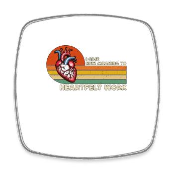 Transplant Surgery I Give New Meaning To Physician - Square fridge magnet - white - Front