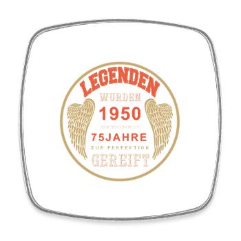75 Ans 1950 Anniversaire Anniversaire Millésime 1950 - Magnet carré - blanc - Devant