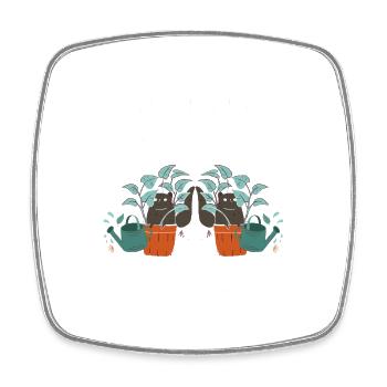 Gardening Horticulture Gardener - Viereckiger Kühlschrankmagnet - Weiß - Vorne