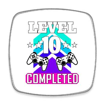 10 Birthday - Square fridge magnet - white - Front