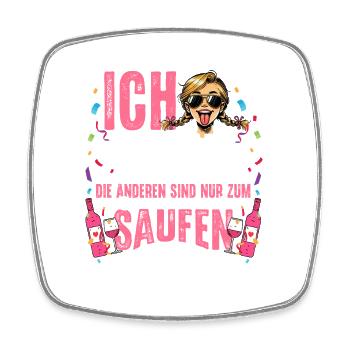 Braut T-Shirt JGA Frauen Junggesellenabschied - Viereckiger Kühlschrankmagnet - Weiß - Vorne
