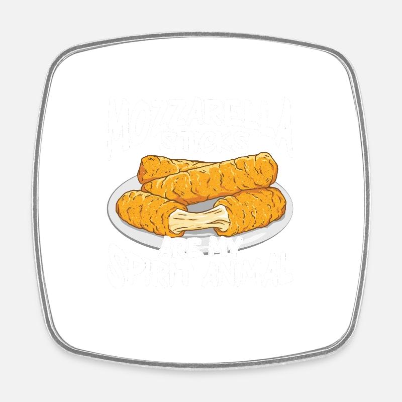 Cheese Making Cheese Lover - Square fridge magnet - white