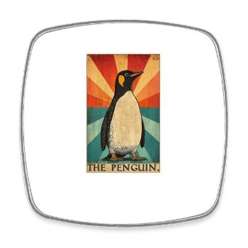 Pinguine Pinguin - Viereckiger Kühlschrankmagnet - Weiß - Vorne