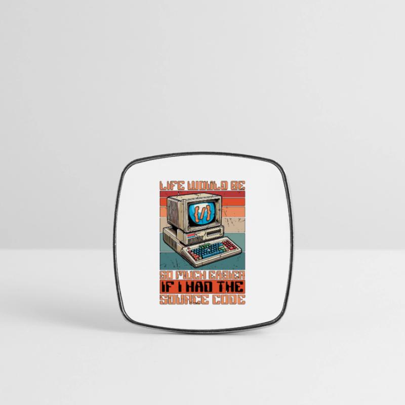 Coder Life Would Be So Much Easier Web Developer Viereckiger Kühlschrankmagnet