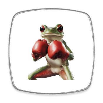 Frosch - Viereckiger Kühlschrankmagnet - Weiß - Vorne