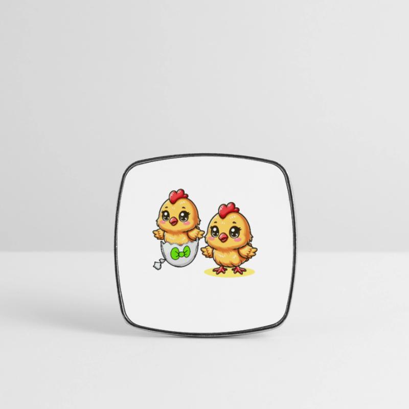 Chick Easter Egg Easter Eggs Chicken Eggs Easter Child Square fridge magnet