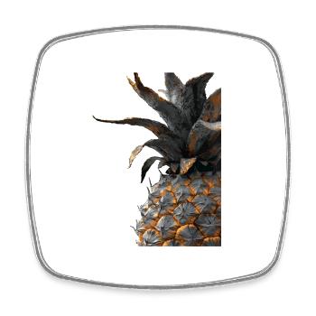 Ananas - Viereckiger Kühlschrankmagnet - Weiß - Vorne