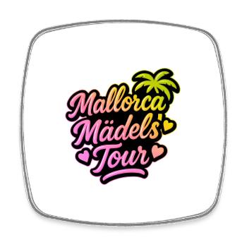 Mallorca Mädels Tour Bunt - Viereckiger Kühlschrankmagnet - Weiß - Vorne