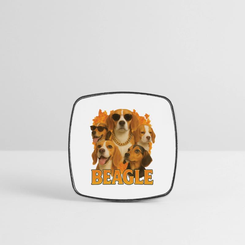 Beagle Viereckiger Kühlschrankmagnet