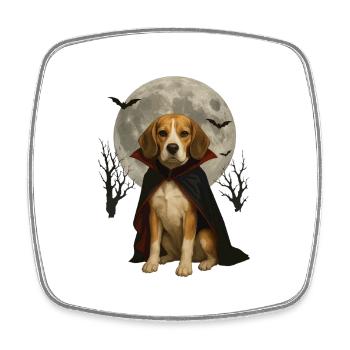 Beagle - Viereckiger Kühlschrankmagnet - Weiß - Vorne