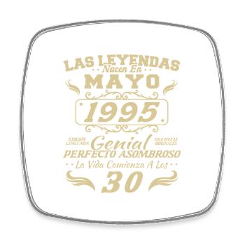 Mai 1995 Vintage Geburtstagsgeschenk - Viereckiger Kühlschrankmagnet - Weiß - Vorne