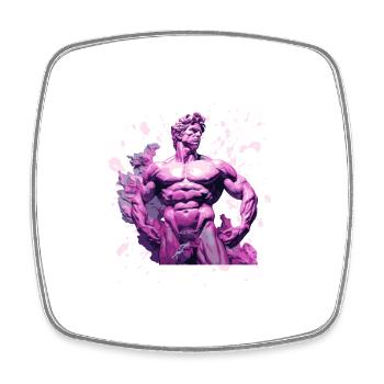 Bodybuilding Gym - Viereckiger Kühlschrankmagnet - Weiß - Vorne