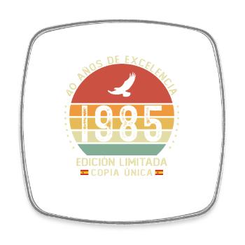 40 Jahre 1985 Vintage Jubiläumsgeschenk - Viereckiger Kühlschrankmagnet - Weiß - Vorne