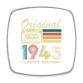 30 Jahre 1945 Vintage Retro Geburtstagsgeschenk - Viereckiger Kühlschrankmagnet - Weiß - Vorne