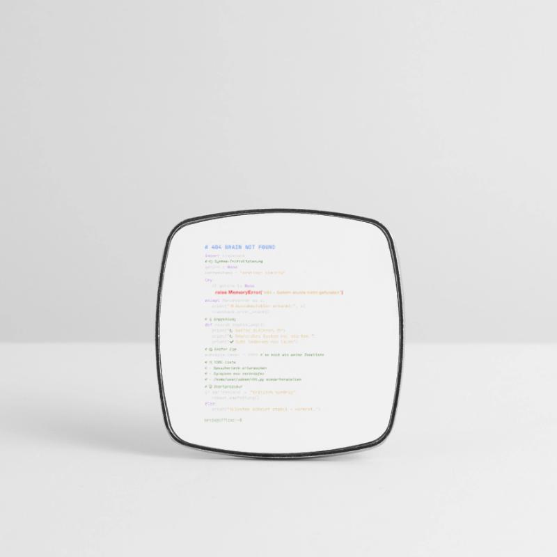 404 Cerveau introuvable Code Python Magnet carré