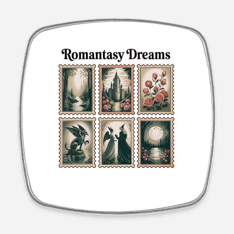 Set de tampons Romantasy - Magnet carré - blanc