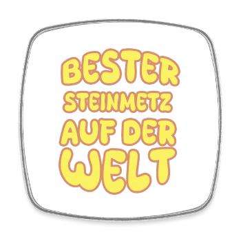 Steinmetz als Berufung - Viereckiger Kühlschrankmagnet - Weiß - Vorne