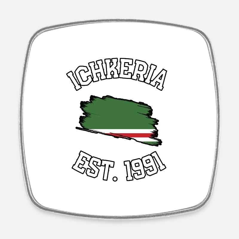 ICHKERIA EST.1991 - Square fridge magnet - white