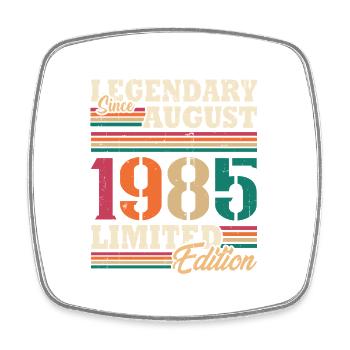 Vintage 1985 Août Cadeau Anniversaire Rétro - Magnet carré - blanc - Devant