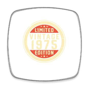 1975 Vintage Retro Geburtstagsgeschenk - Viereckiger Kühlschrankmagnet - Weiß - Vorne