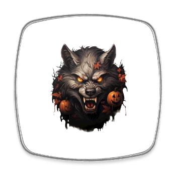 Halloween Werwolf - Viereckiger Kühlschrankmagnet - Weiß - Vorne