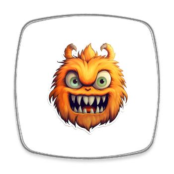 Halloween Monsters - Square fridge magnet - white - Front