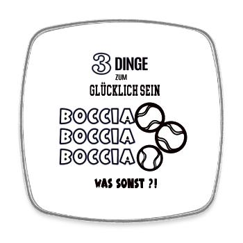 Boccia Boule Spieler Bocciaspiel Bocciaspieler - Viereckiger Kühlschrankmagnet - Weiß - Vorne