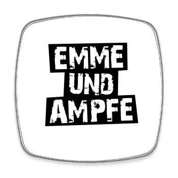 MINIMAL EMMEUNDAMPFE - Viereckiger Kühlschrankmagnet - Weiß - Vorne